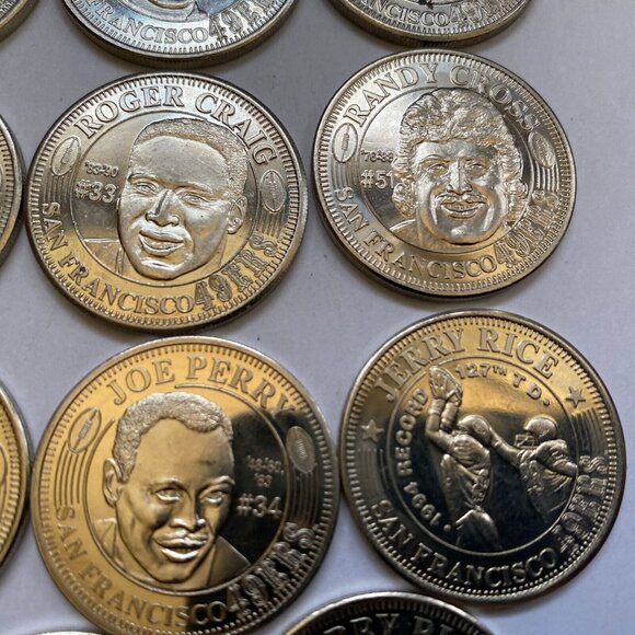 San Francisco 49ers then and now 1994-95 collectable coins 15 of 20 Lot #12 - Picture 10 of 12
